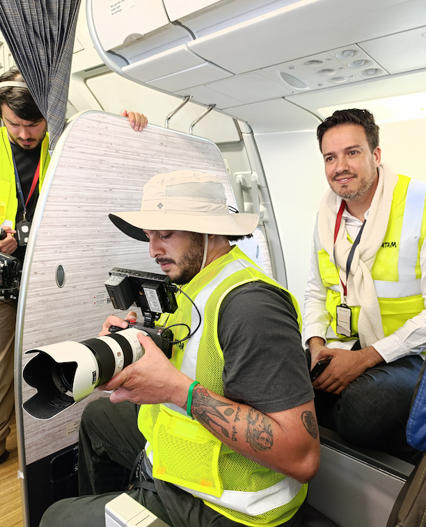 Camarógrafo grabando